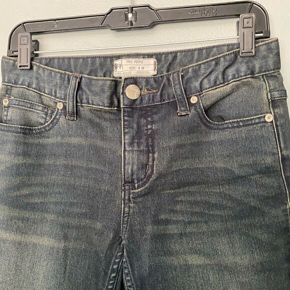 Free people Jeans black distressed 26 - Picture 4 of 9